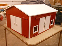 wooden toy barns and stables